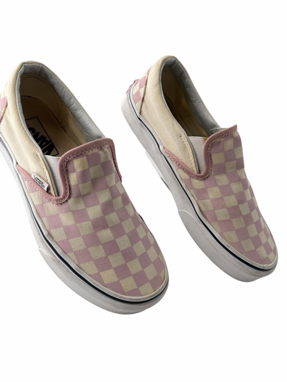 Vans Unisex Size W 7.5 M 6 Slip-On Checkerboard Casual Retro Skater Sneakers Fun - Picture 2 of 7